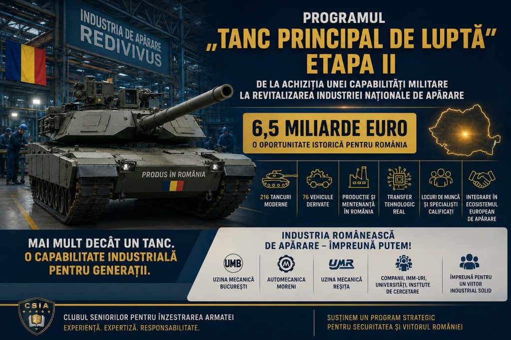 PROGRAMUL &bdquo;TANC PRINCIPAL DE LUPTĂ&rdquo; &ndash; ETAPA II:&nbsp;De la achiziția unei capabilități militare la revitalizarea industriei naționale de apărare
 - poza 1