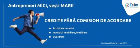 Exim Banca Rom&acirc;nească- Antreprenorii pot accesa credite fără comision de acordare
 - poza 1