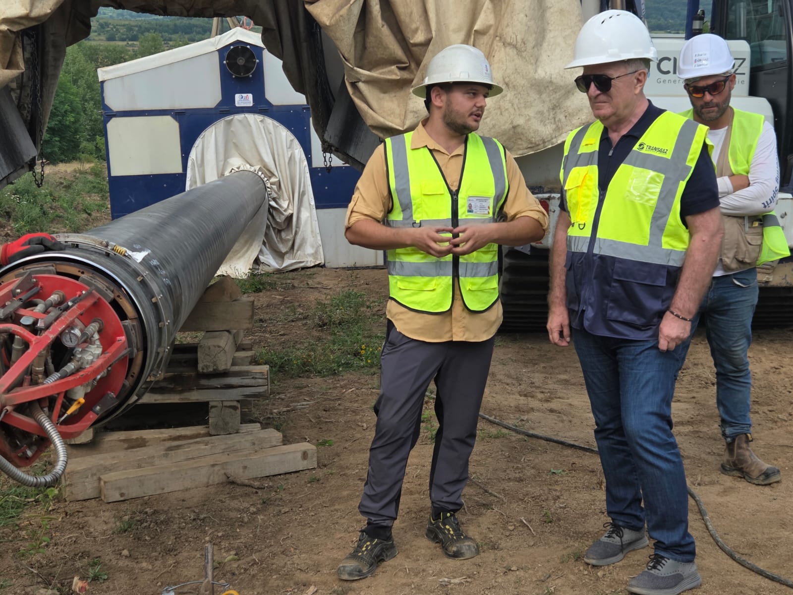 Ion Sterian, directorul general Transgaz, a inspectat lucrările la conducta Tetila&ndash;Horezu&ndash;R&acirc;mnicu V&acirc;lcea, investiție de 303 milioane de lei
 - poza 5