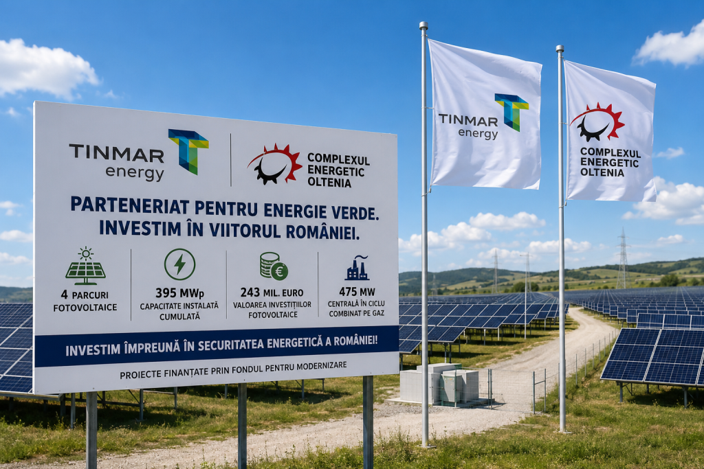 Parteneriatul dintre Complexul Energetic Oltenia și Tinmar Energy intră într-o nouă etapă