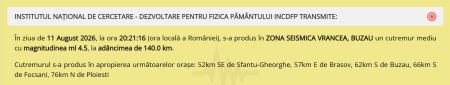 Cutremur cu magnitudinea 4,5, în zona seismică Vrancea - poza 1