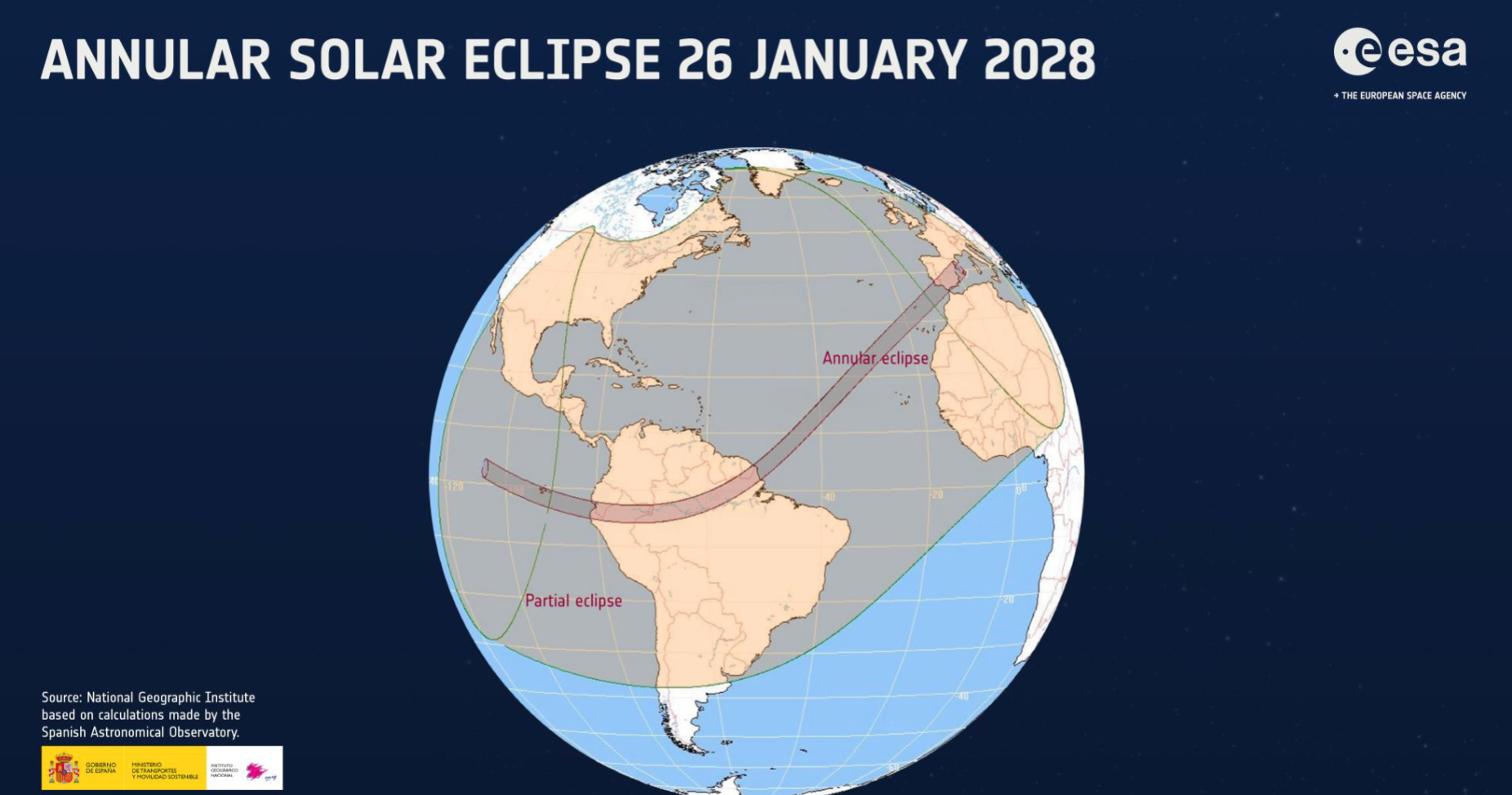 Două eclipse de Soare vor fi vizibile &icirc;n Europa &icirc;n 2027 și 2028. Următoarea eclipsă totală vizibilă din Rom&acirc;nia va avea loc pe 3 septembrie 2081
 - poza 2