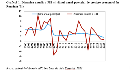 Ritmul anual potențial de creștere economică în România la minimul din anii 1990 (Andrei Rădulescu) - poza 1