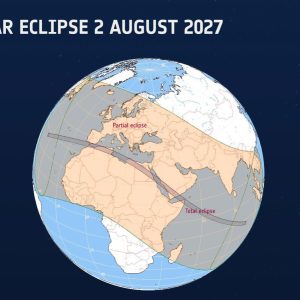 Două eclipse de Soare vor fi vizibile în Europa în 2027 și 2028. Următoarea eclipsă totală vizibilă din România va avea loc pe 3 septembrie 2081 - poza 1