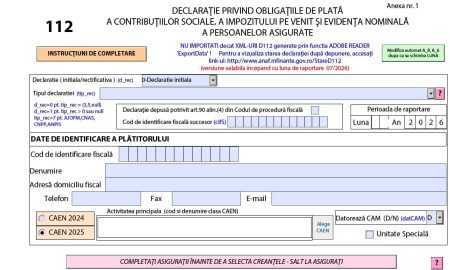 Camera Consultanților Fiscali: Declarația 112 conține o neconcordanță privind calculul CAS pentru contractele part-time și concediile medicale - poza 1