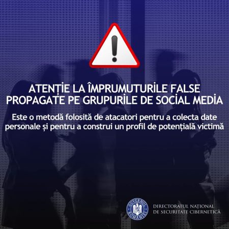 Alertă DNSC – Împrumuturi false pe Facebook și WhatsApp: o fraudă prin care escrocii fură datele personale ale victimelor sub pretextul acordării unui împrumut avantajos - poza 1