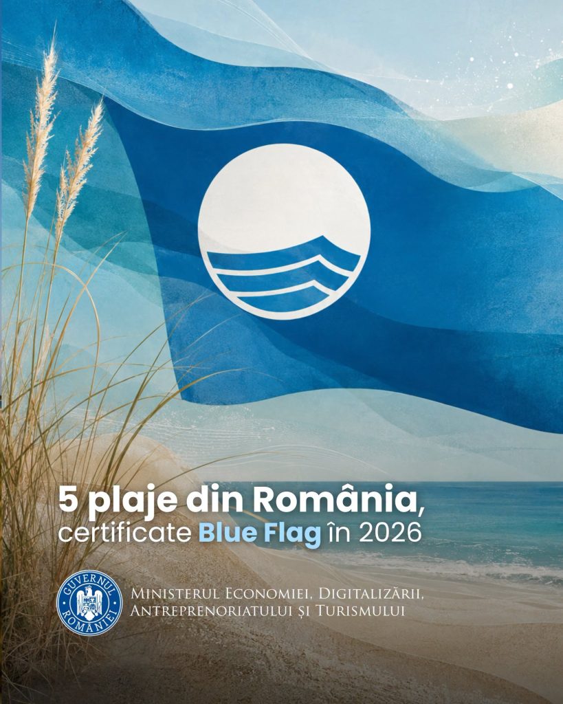 Cinci plaje de pe litoralul românesc sunt etichetate internațional “Blue Flag”