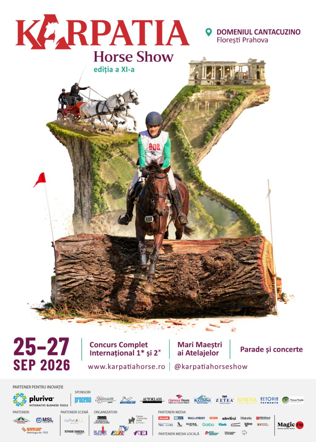 Karpatia Horse Show 2026 pe Domeniul Cantacuzino: tradiție ecvestră și renașterea unui simbol arhitectural
 - poza 1