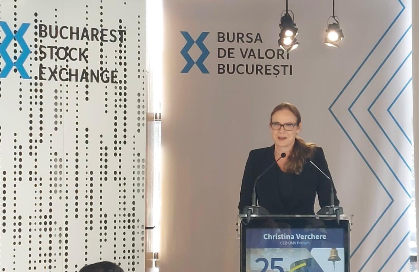 25 de ani de prezență a OMV Petrom la BVB – Christina Verchere: „Transformarea noastră continuă. Investim în proiecte care vor modela viitorul energetic al României” (VIDEO)