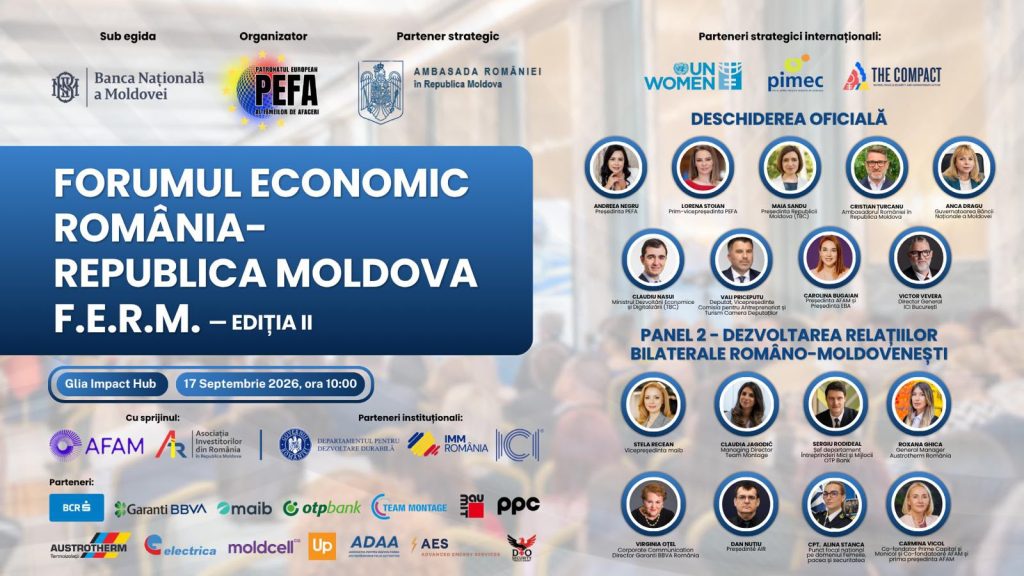 Forumul Economic Rom&acirc;nia&ndash;Republica Moldova &ndash; F.E.R.M., ediția a II-a: Două economii, mai multe oportunități &ndash; Rom&acirc;nia și Republica Moldova
 - poza 1