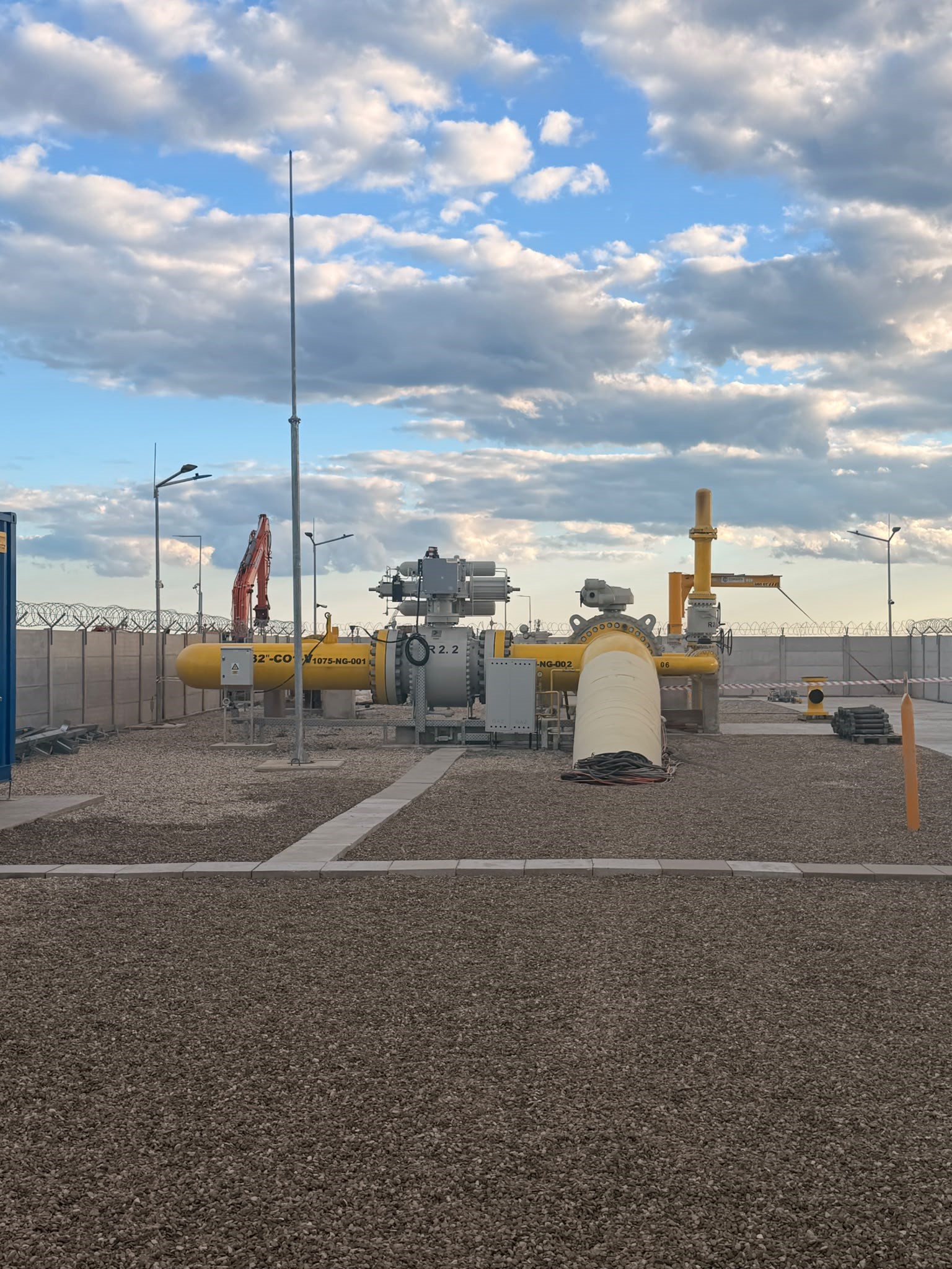 Ion Sterian, directorul general al SNTGN Transgaz, vizită la punctele de intrare a gazelor din Neptun Deep &icirc;n Sistemul Național de Transport; Stația OMV Petrom de la Tuzla, debit nominal de 22,3 milioane Smc/zi
 - poza 2