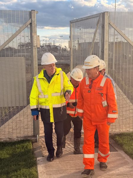 Ion Sterian, directorul general al SNTGN Transgaz, vizită la punctele de intrare a gazelor din Neptun Deep în Sistemul Național de Transport; Stația OMV Petrom de la Tuzla, debit nominal de 22,3 milioane Smc/zi - poza 1