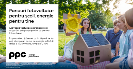 Cum activarea facturii electronice susține educația și poate reduce factura clienților PPC Energie – Panouri fotovoltaice pentru școli, energie pentru tine - poza 1