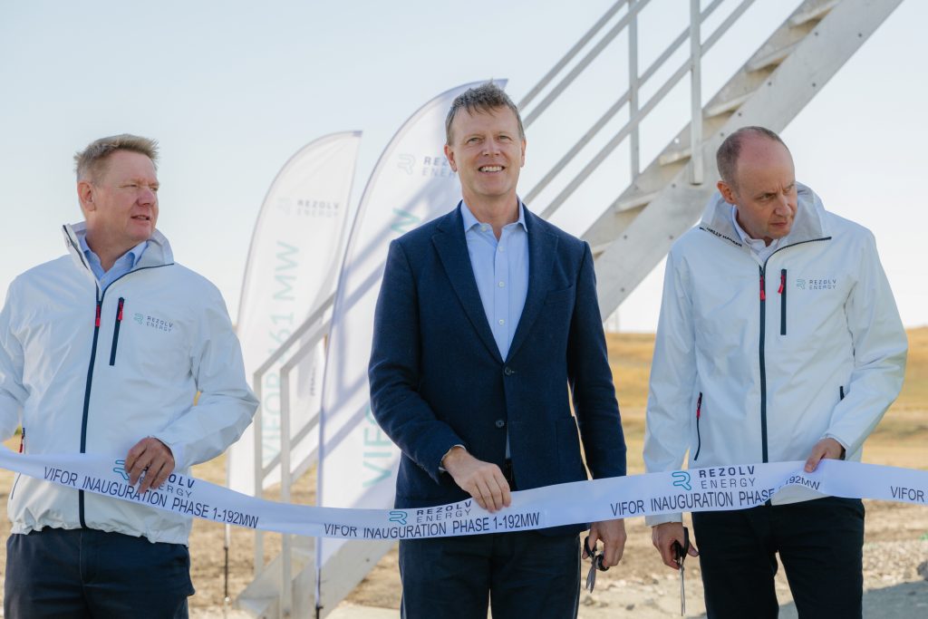 Rezolv Energy a pus în funcțiune prima etapă a parcului eolian Vifor, cu o capacitate de 192 MW