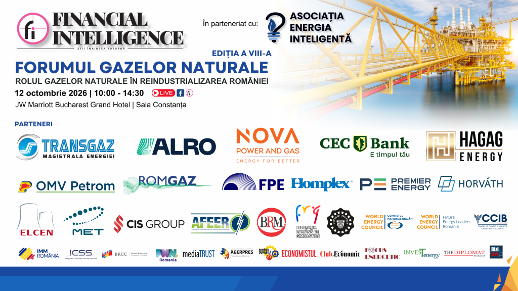 Financial Intelligence și Asociația Energia Inteligentă organizează, pe 12 octombrie, FORUMUL GAZELOR NATURALE: &bdquo;Rolul gazelor naturale &icirc;n reindustrializarea Rom&acirc;niei&rdquo;
 - poza 1