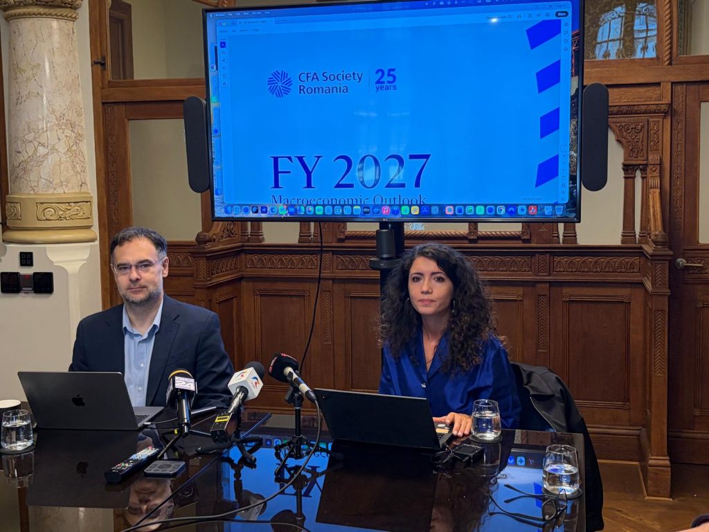 CFA Rom&acirc;nia vede o economie aproape stagnantă și &icirc;n 2027: creștere de doar 0-0,5%, euro la 5,4-5,5 lei și inflație de 4-5%
 - poza 1