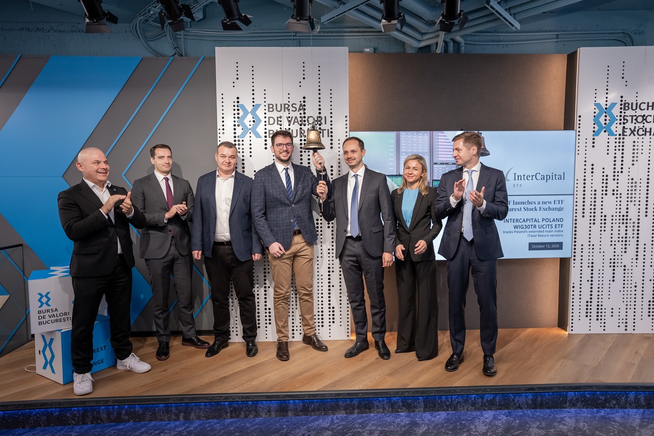 InterCapital ETF listează la BVB al cincilea ETF, legat de indicele WIG30TR din Polonia