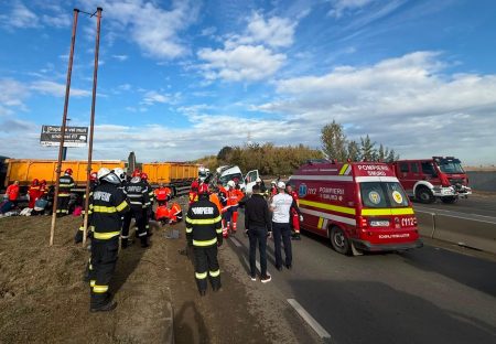 Accident grav pe DN7, la Buftea: două persoane au murit, iar 18 victime au fost transportate la spitale din București și Ilfov - poza 1