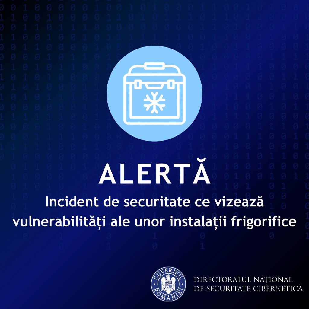 DNSC: Incident de securitate ce vizează vulnerabilităţi ale unor instalaţii frigorifice, descoperit &icirc;n Franţa; atacurile au afectat cel puţin 350 de supermarketuri
 - poza 1